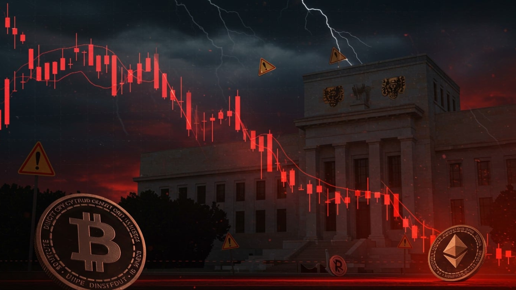 chute-brutale-du-marche-crypto-face-aux-avertissements-fed