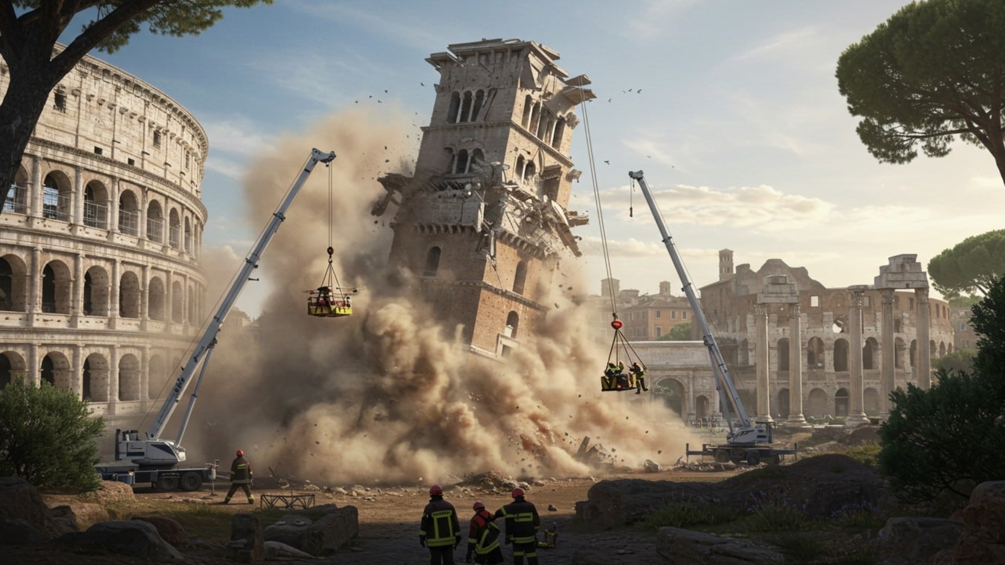 effondrement-torre-dei-conti-rome