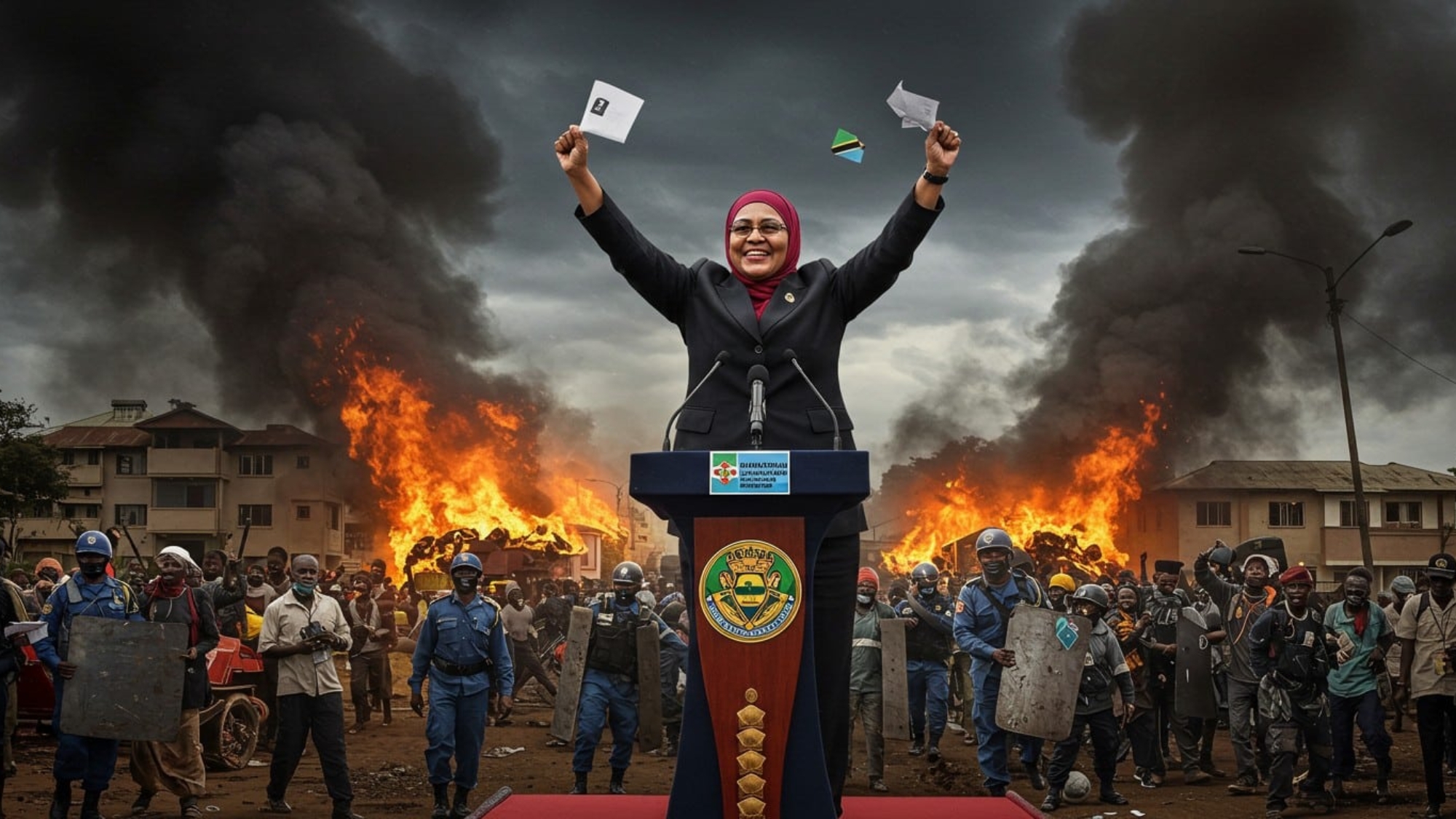 tanzanie-victoire-ecrasante-et-violences-post-electorales